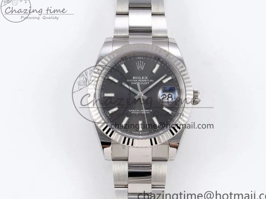 VR3235 DateJust 904L Dial on SS Edition Steel Best Bracelet Gray 41 Oyster 126334 1:1 C+F 0517